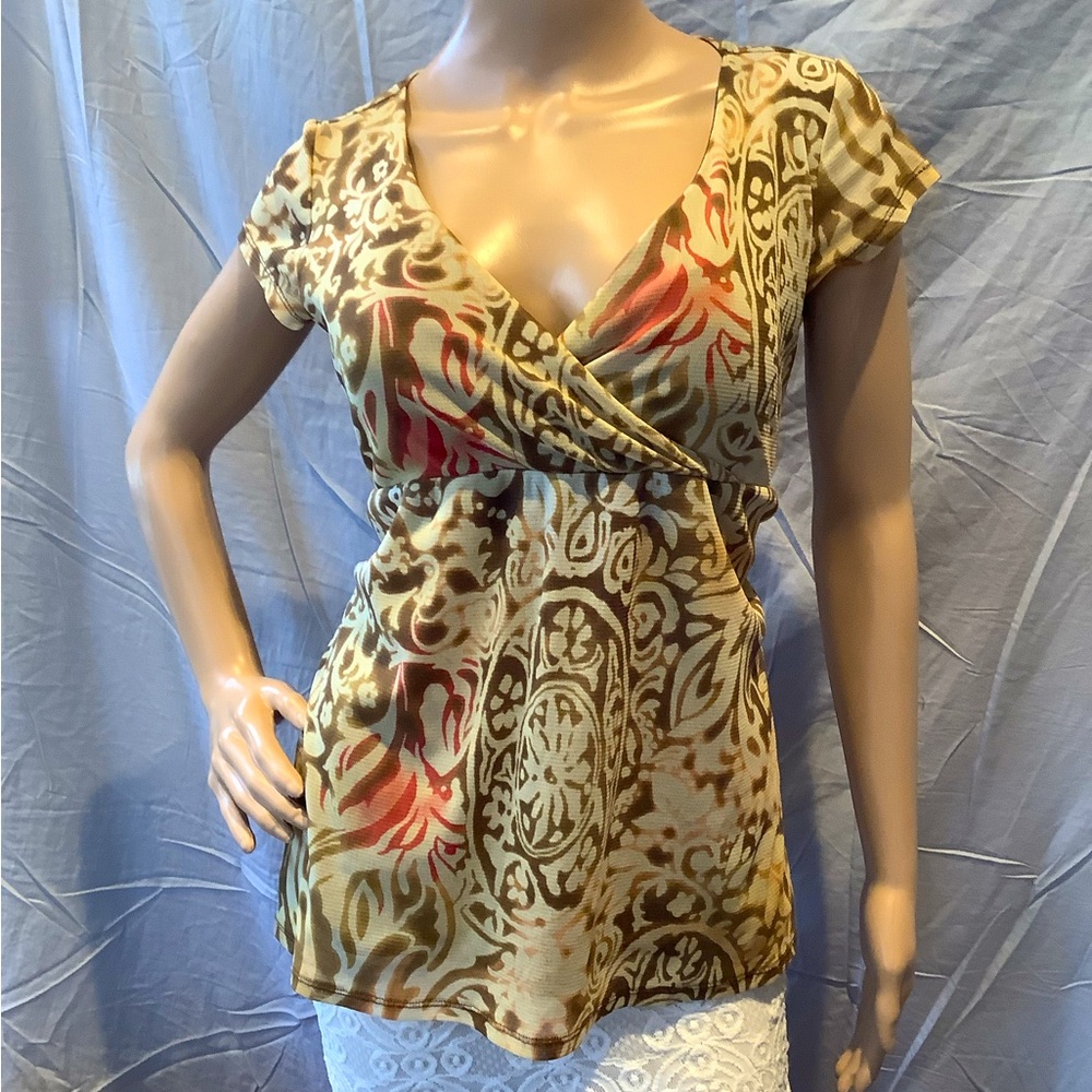 NWOT -Y2K floral print top by AXCESS- a Liz Claiborne Company